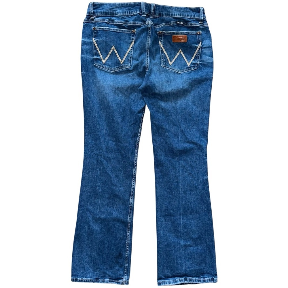 Wrangler Bootcut Jeans Womens 17x34 Blue Stretch Denim Classic Western Fit